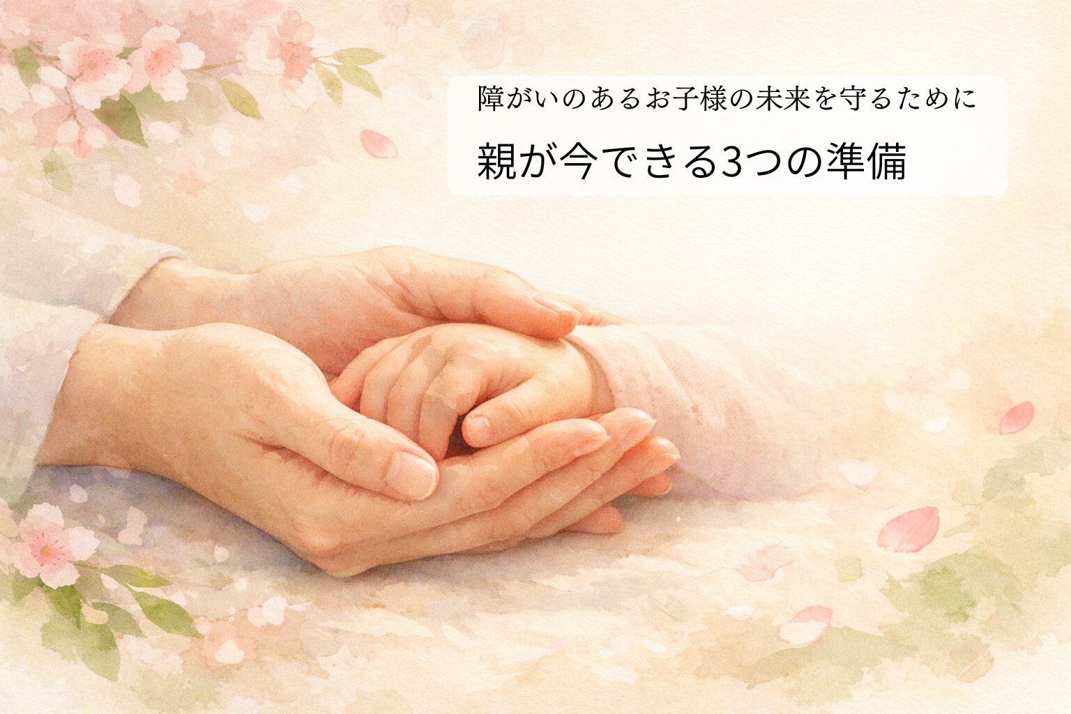 障がいのあるお子様の未来を守るために